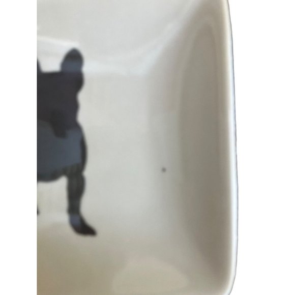 Vintage West Elm French Bulldog Silhouette Trinket Dishes Frenchie Friends - Picture 2 of 6